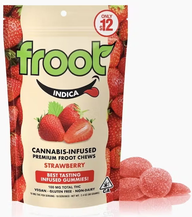 Froot - FROOT GUMMIES STRAWBERRY 100MG Main Image