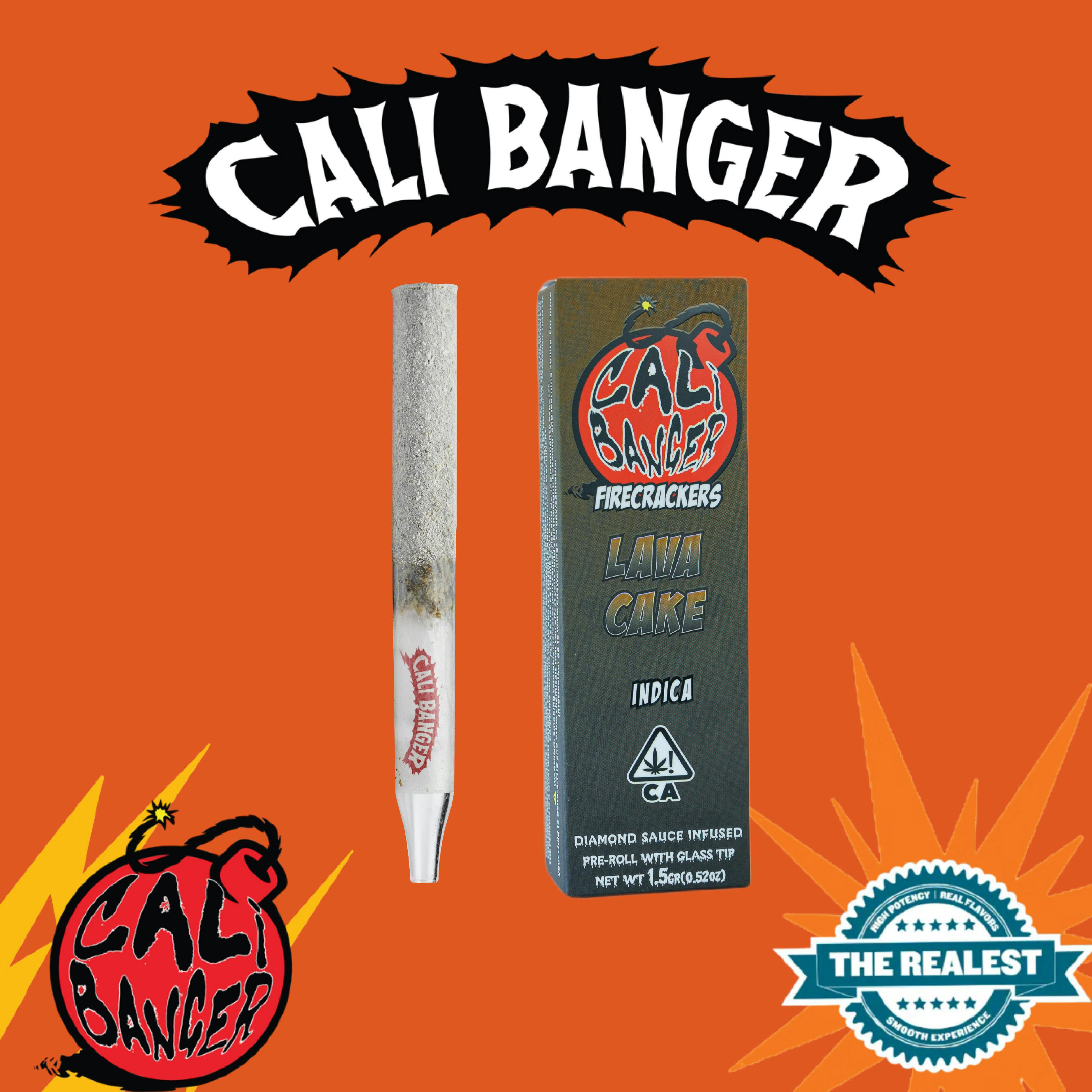 Cali banger - FIRECRACKER INFUSED PRE ROLL LAVA CAKE 1.5 G