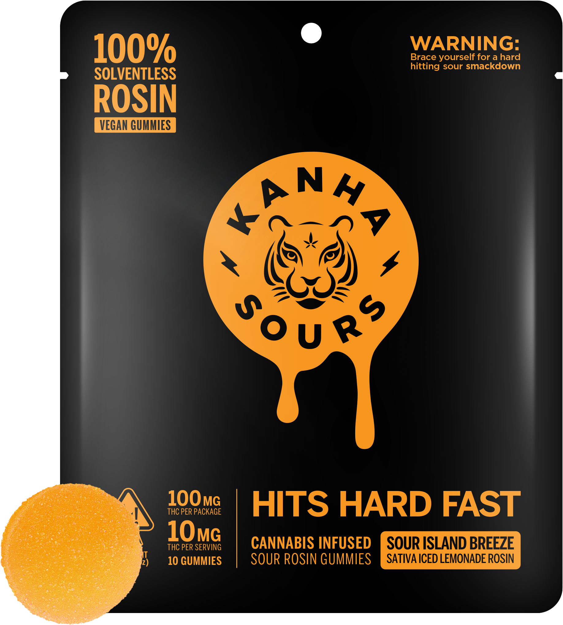 Kanha - VEGAN SOLVENTLESS ROSIN NANO SATIVA SOUR ISLAND BREEZE 100MG Main Image