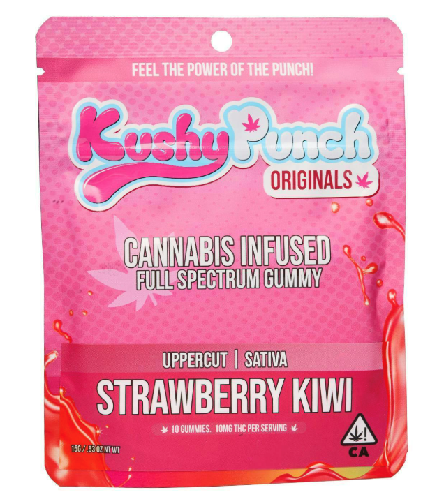Kushy punch - STRAWBERRY KIWI UPPERCUT GUMMY 100MG Main Image