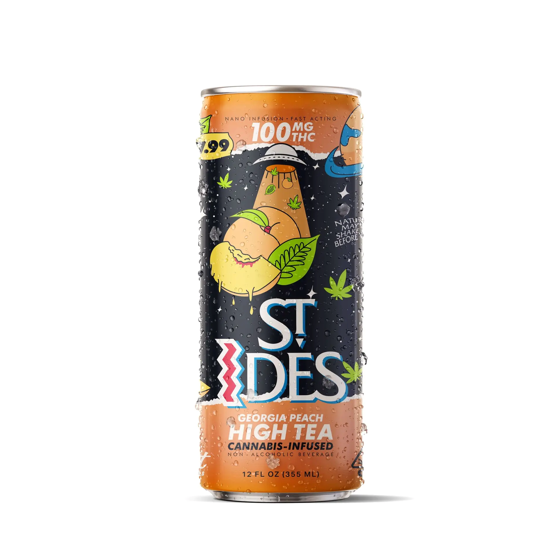 ST IDES - GEORGIA PEACH | 12OZ HIGH TEA 100MG