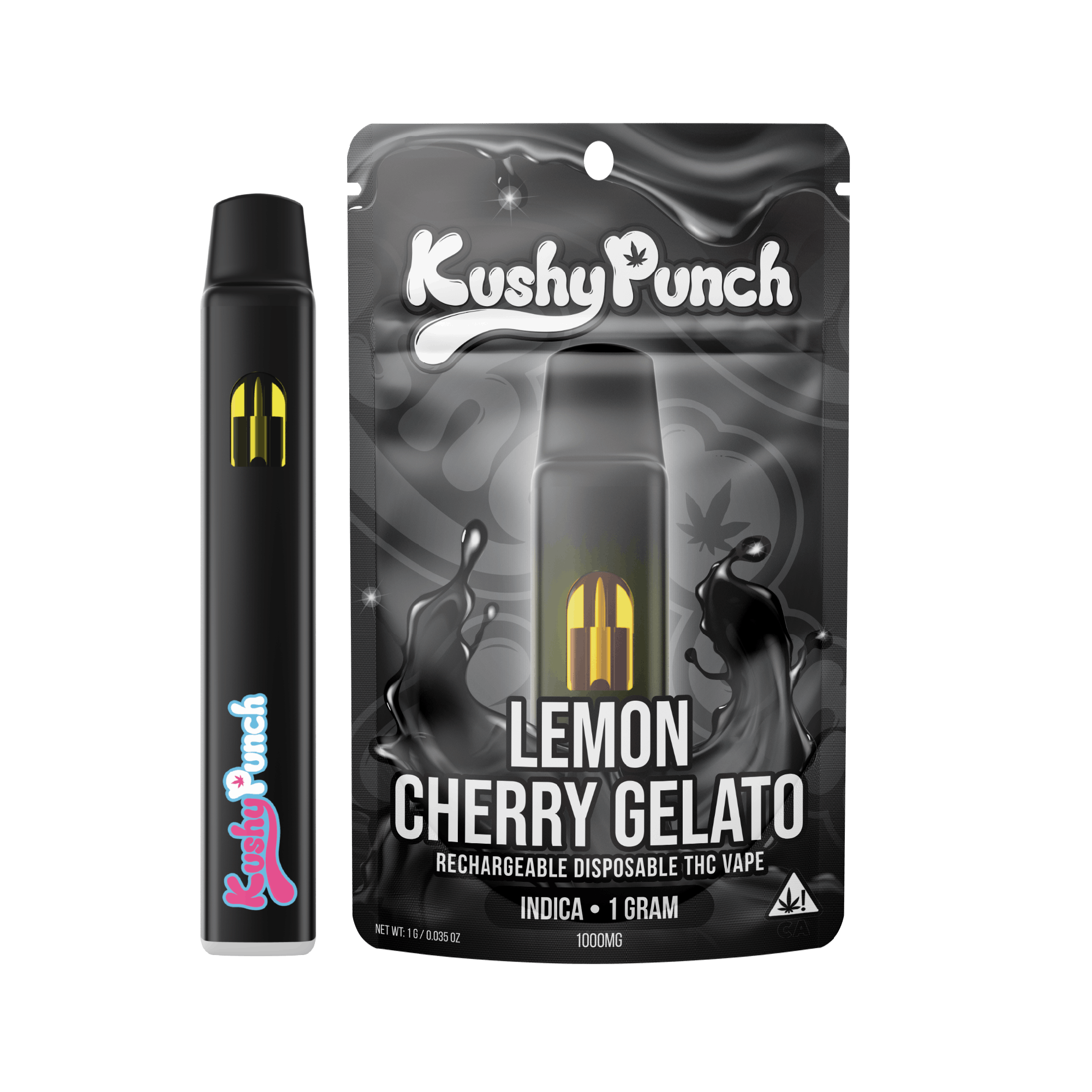 Kushy punch - AIO VAPE 1G INDICA LEMON CHERRY GELATO