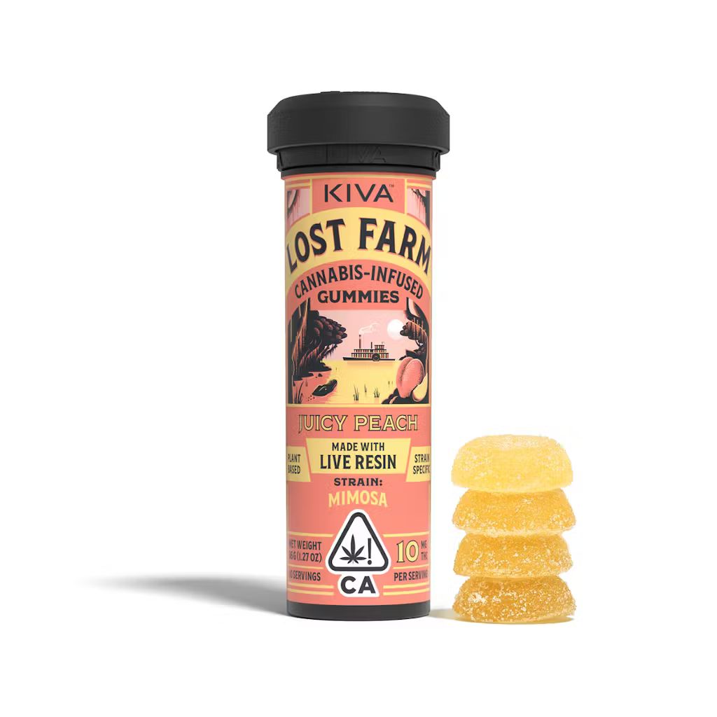 Lost Farm — - JUICY PEACH - LIVE RESIN GUMMY - 10 PACK -