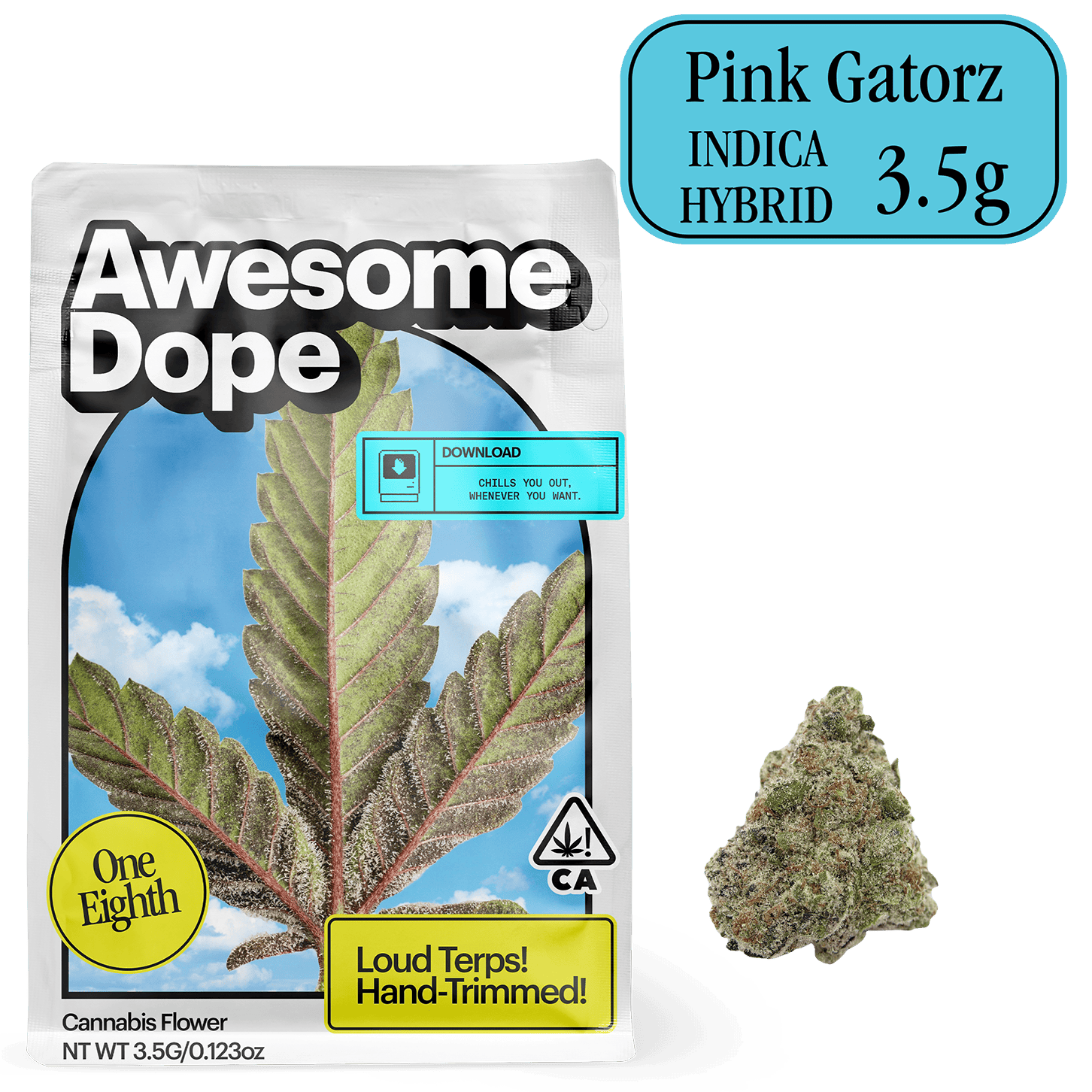Awesome Dope — PINK GATORZ - INDICA HYRBID - MIXED LIGHT - FLOWER - 3.5 G