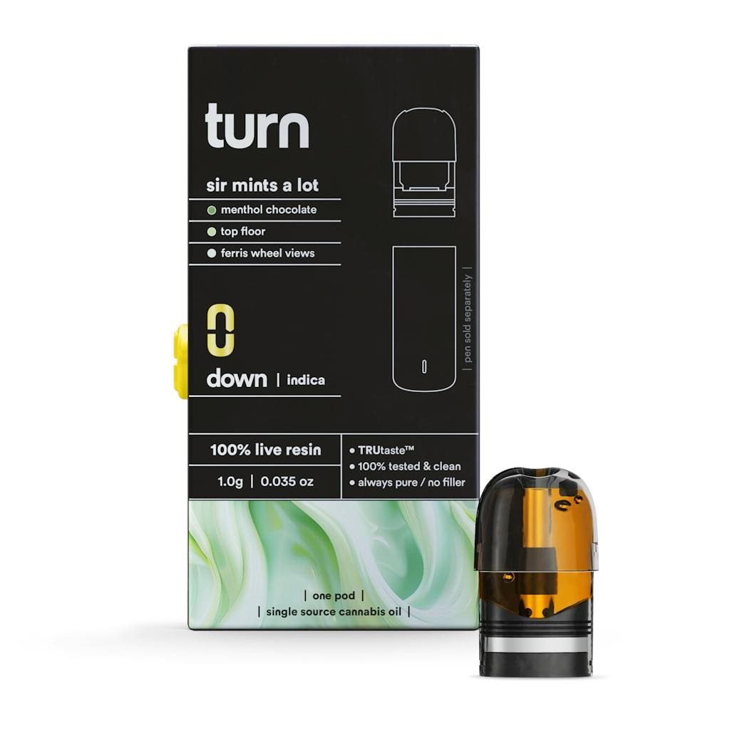 TURN - SIR MINTS A LOT - INDICA HYBRID - LIVE RESIN POD - 1 g – Premium ...