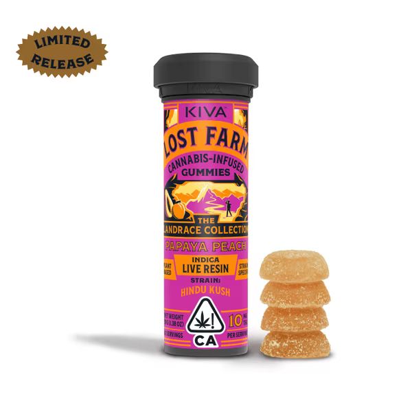 Lost Farm — - PAPAYA PEACH - LIVE RESIN GUMMY - 10 PACK -