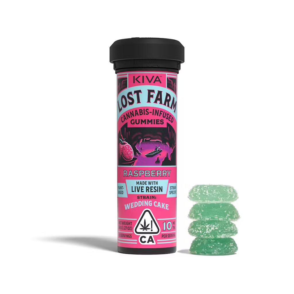 Lost Farm — - RASPBERRY - LIVE RESIN GUMMY - 10 PACK -