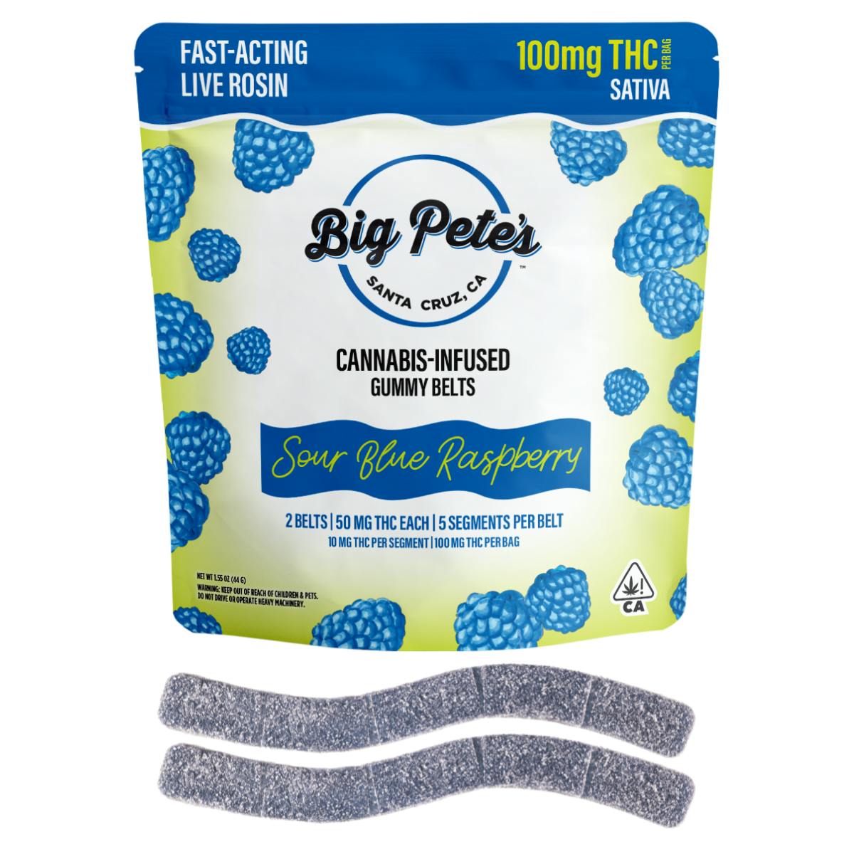 Big Pete's — Petes - Sour Blue Raspberry - Belts