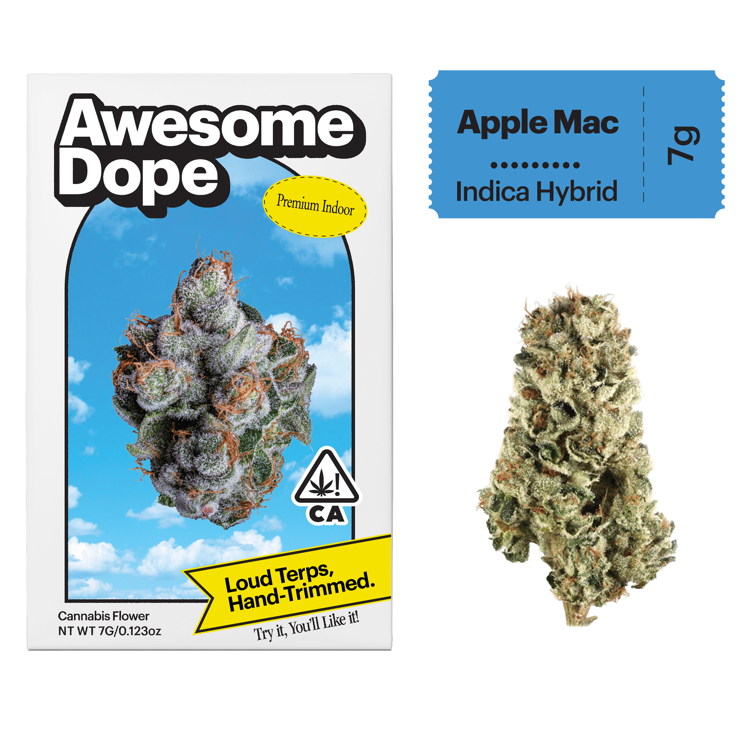 Awesome Dope: APPLE MAC - INDICA HYBRID - INDOOR - FLOWER - 3.5 G