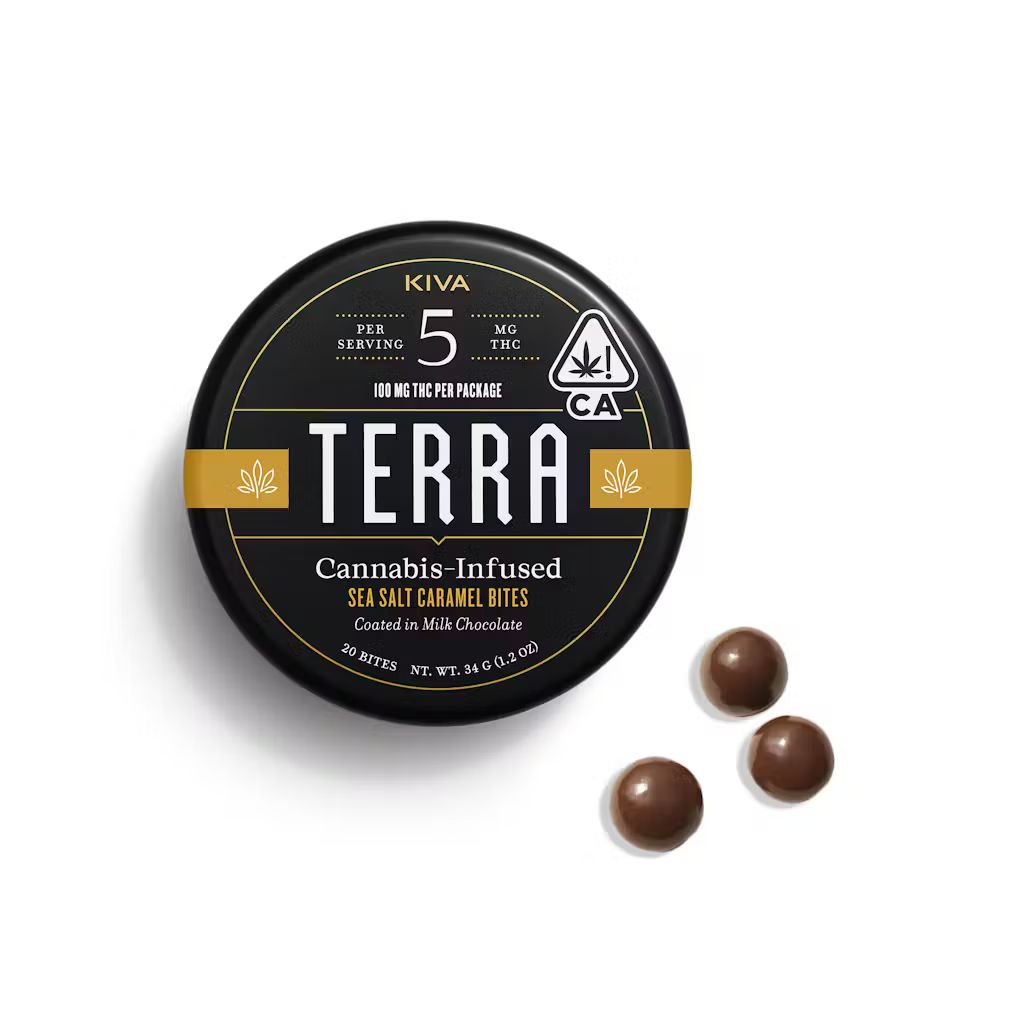 Kiva — - SALTED CARAMEL - CHOCOLATE COVERED BITES - 20 PACK -