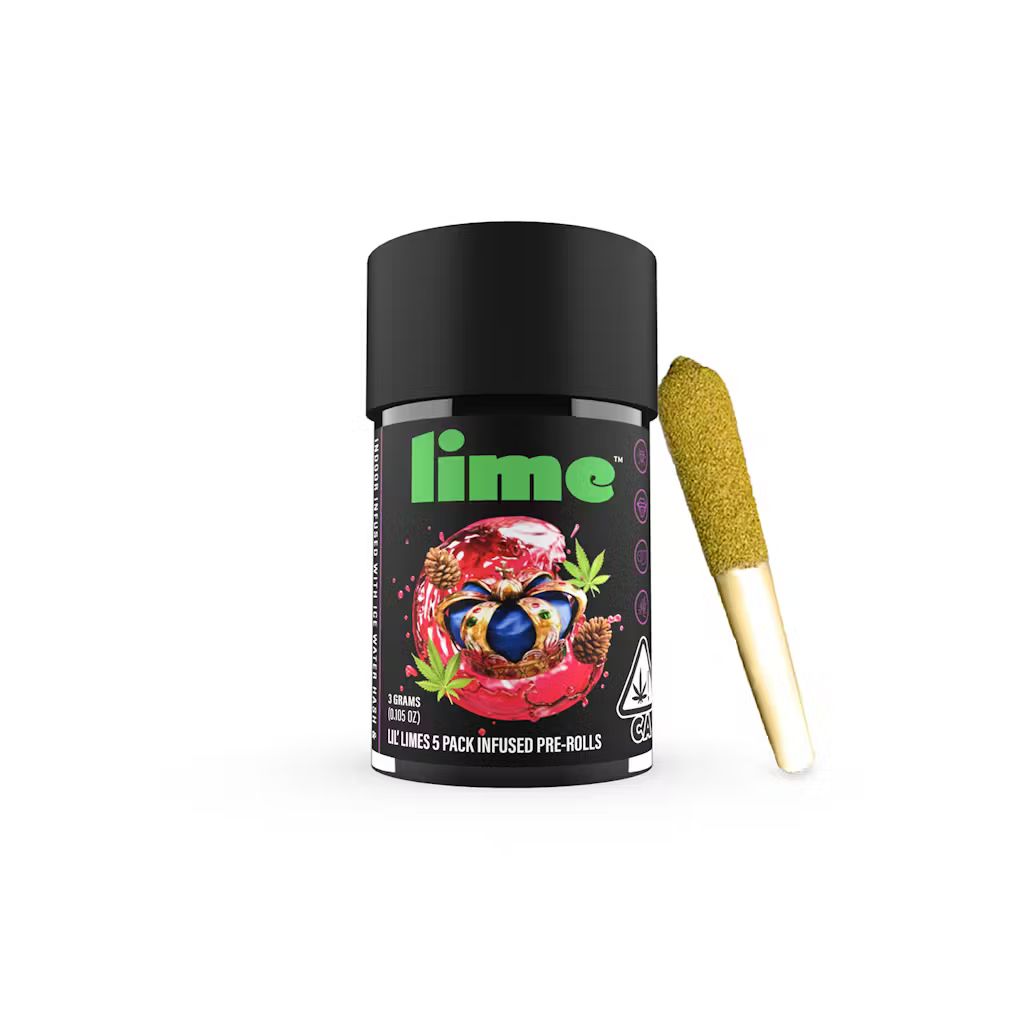 Lime - King Louis XIII - Indica - Infused Preroll - 5 Pack - 3g ...