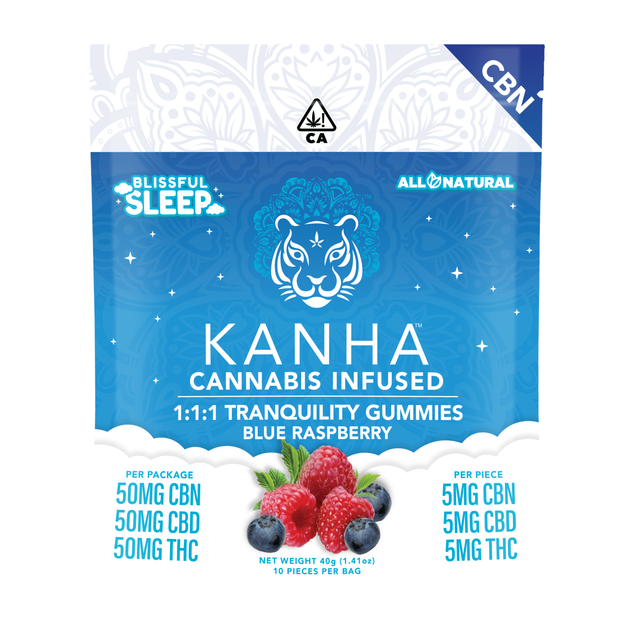 KANHA — - TRANQUILITY - 1:1:1 SLEEP - GUMMY - 10 PACK -