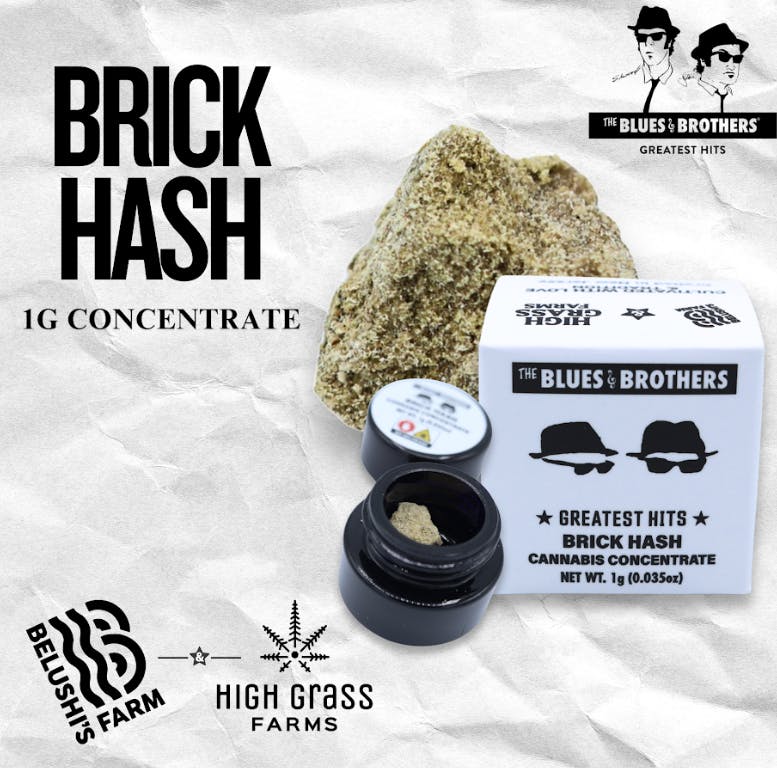 Blues Brothers | Extract | Brick Hash | Indica | 1g
