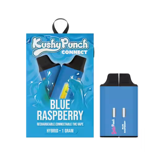 KUSHY PUNCH - Kushy Punch | Connect Vape | Blue Raspberry | 0.5g Each ...