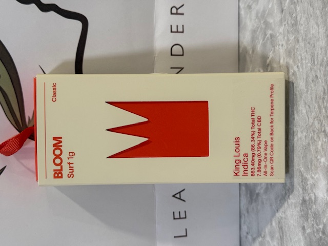 Bloom | Pure Terpenes All In One Vape | King Louis | Indica | 1g