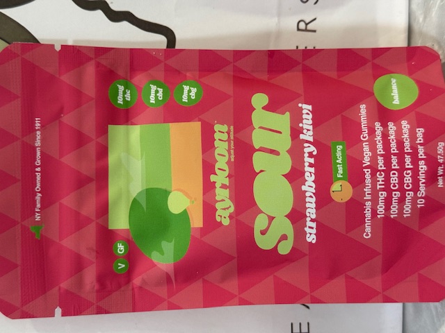 Ayrloom | Strawberry Kiwi | Sour Gummies | 100mg