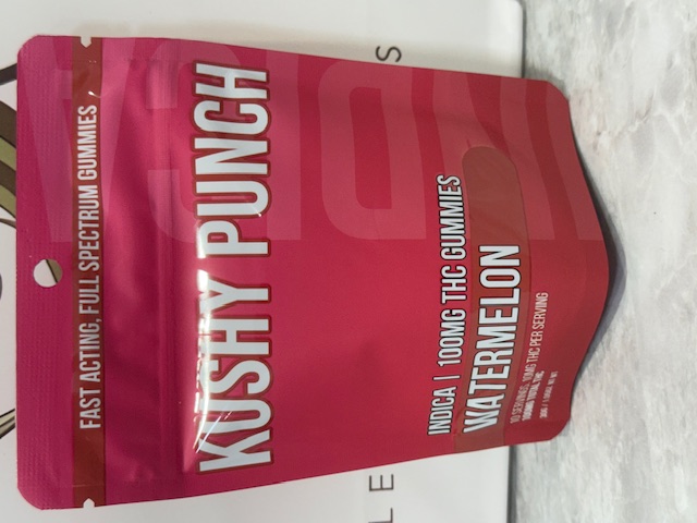Kushy Punch | Indica Gummies | Watermelon - 100 mg