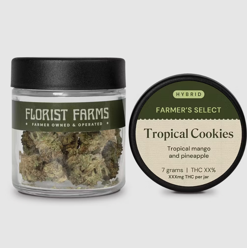Florist Farms | Flower Jar | Tropical Cookies | 7g - 7 g