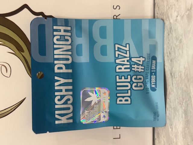 Kushy Punch | Vape Cart | Blue Razz GG#4 | 1g