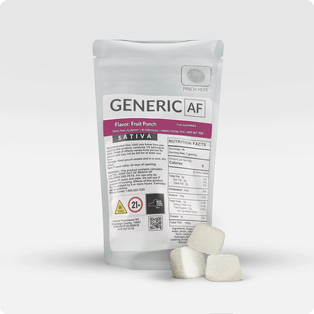 Generic AF | Gummies | Fruit Punch | 100mg 