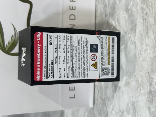 Fernway | Alpine Strawberry | Vape Cart | 1g