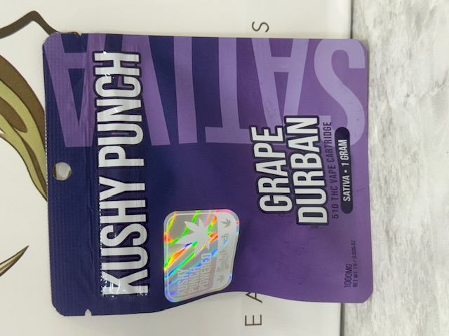 Kushy Punch | Vape Cart | Grape Durban - 1 g