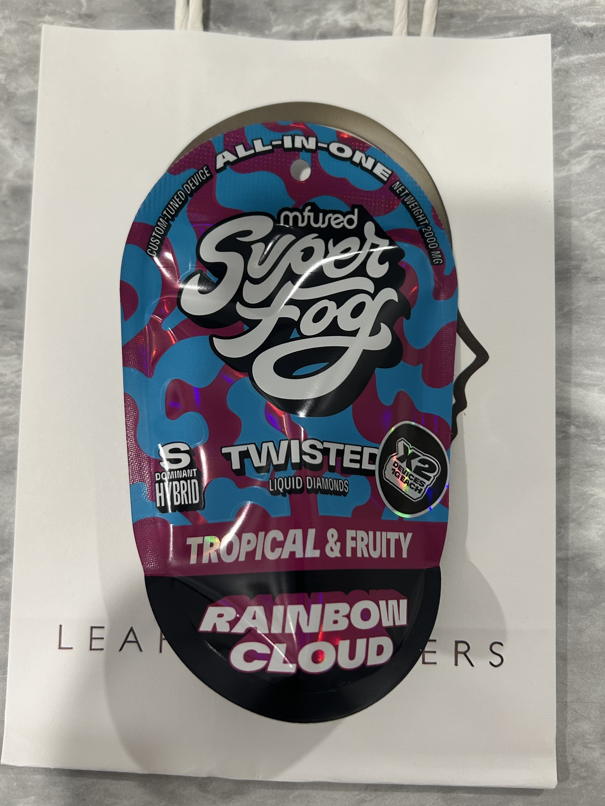 MFused | All In One Vapes | Rainbow Cloud | 2 Pack - 1g Each
