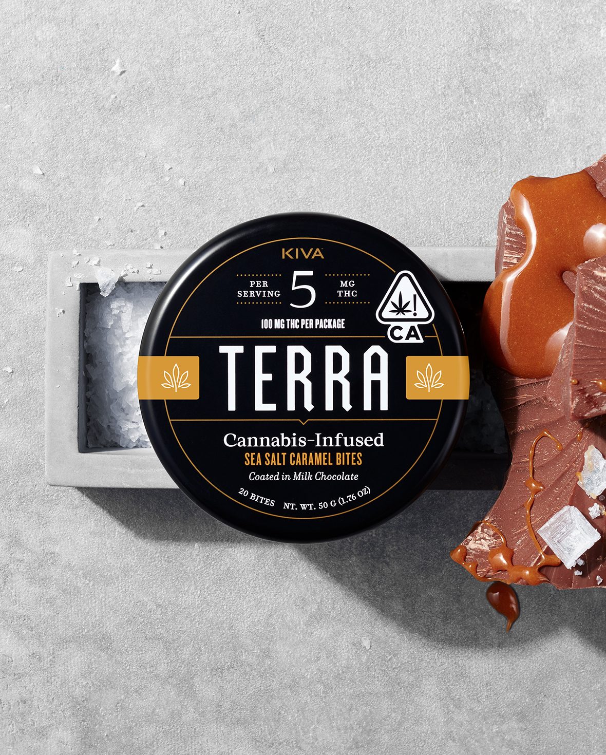 SALTED CARAMEL MILK CHOCOLATE TERRA BITES