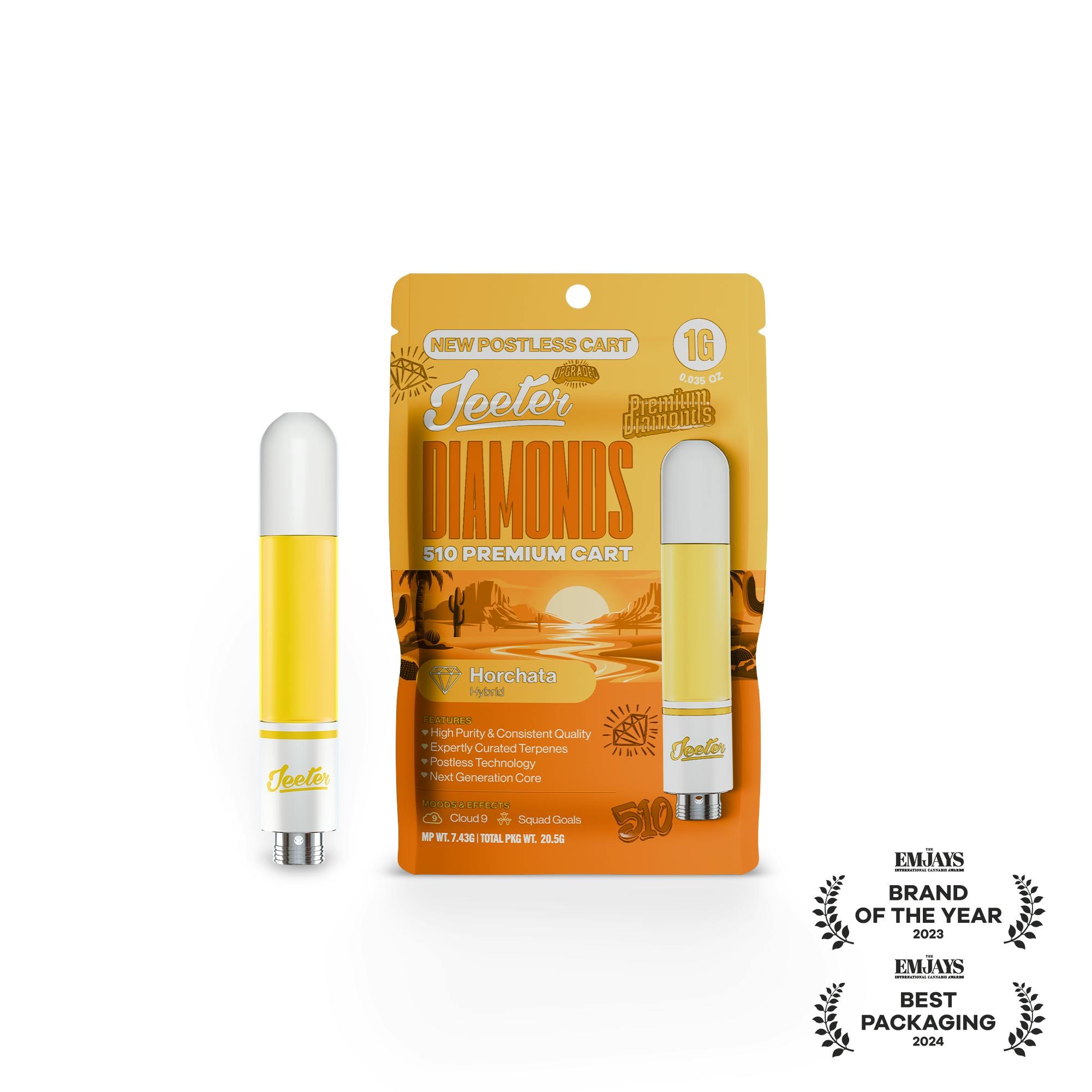 HORCHATA 1G DIAMONDS VAPE CARTRIDGE