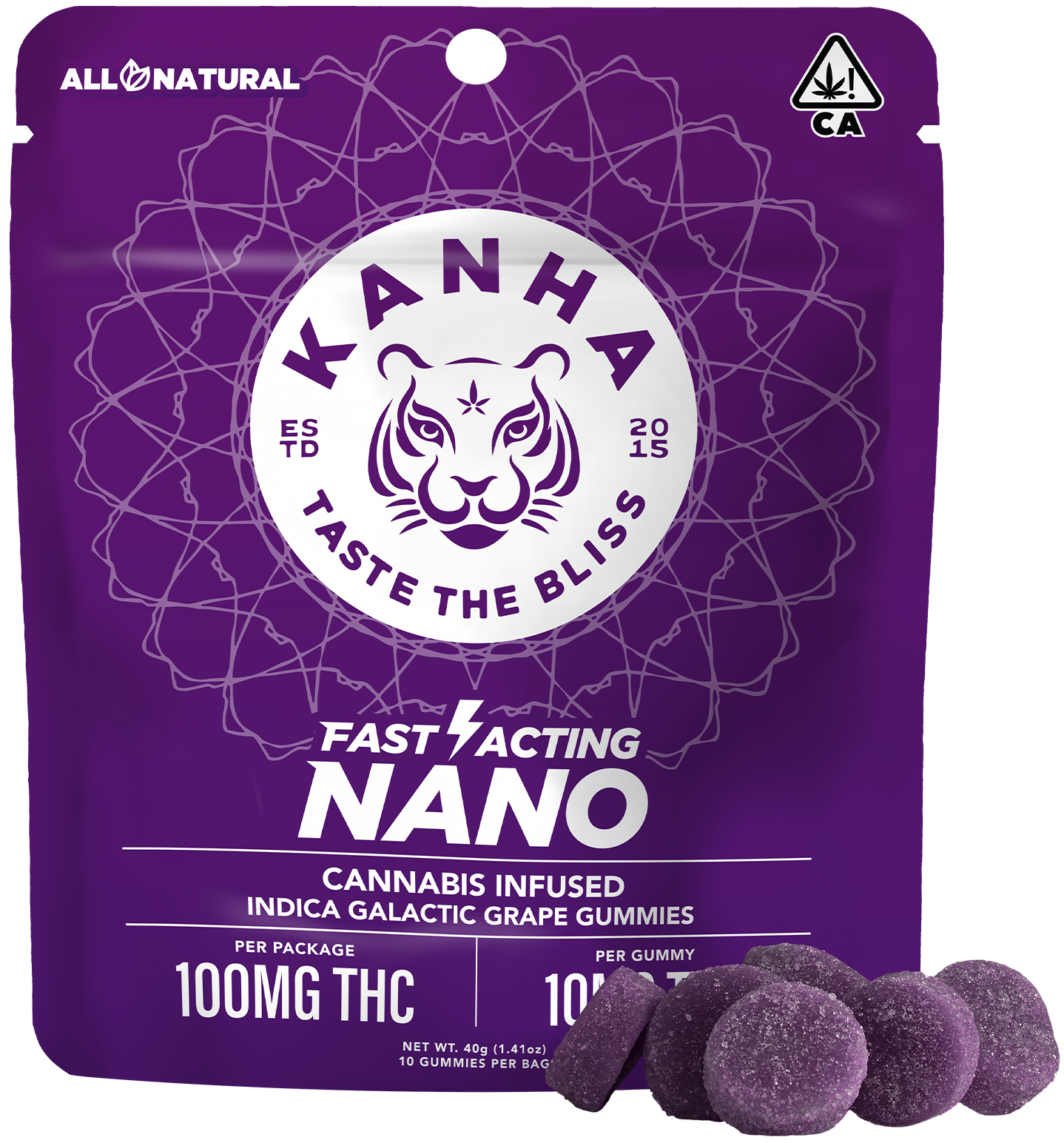 GALACTIC GRAPE - 100MG NANO GUMMIES