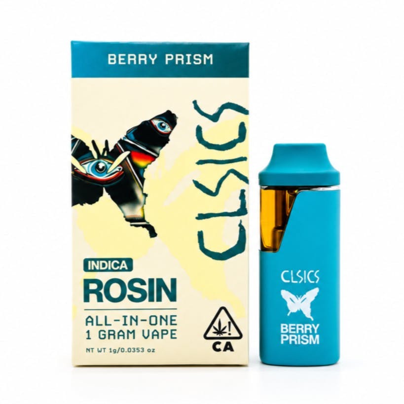 BERRY PRISM - LIVE ROSIN ALL IN ONE VAPE 1G