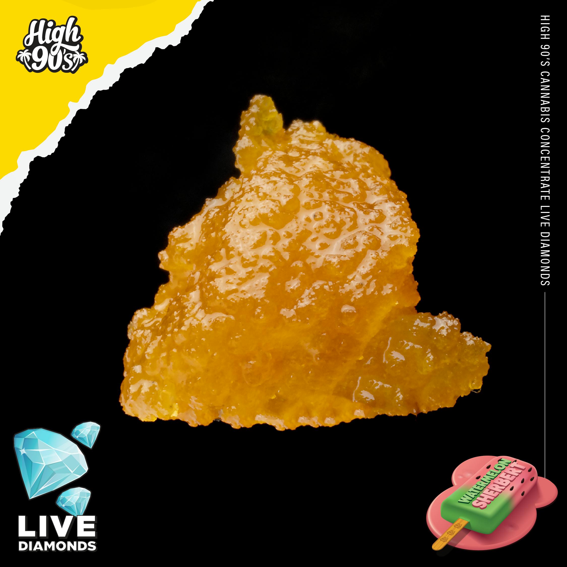 WATERMELON SHERBERT 1G LIVE DIAMONDS
