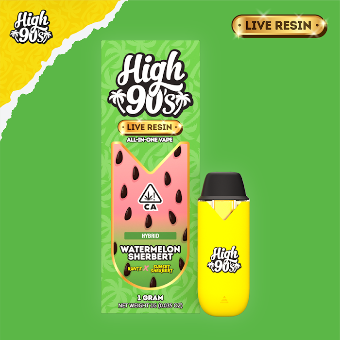 WATERMELON SHERBERT 1G  LIVE RESIN AIO