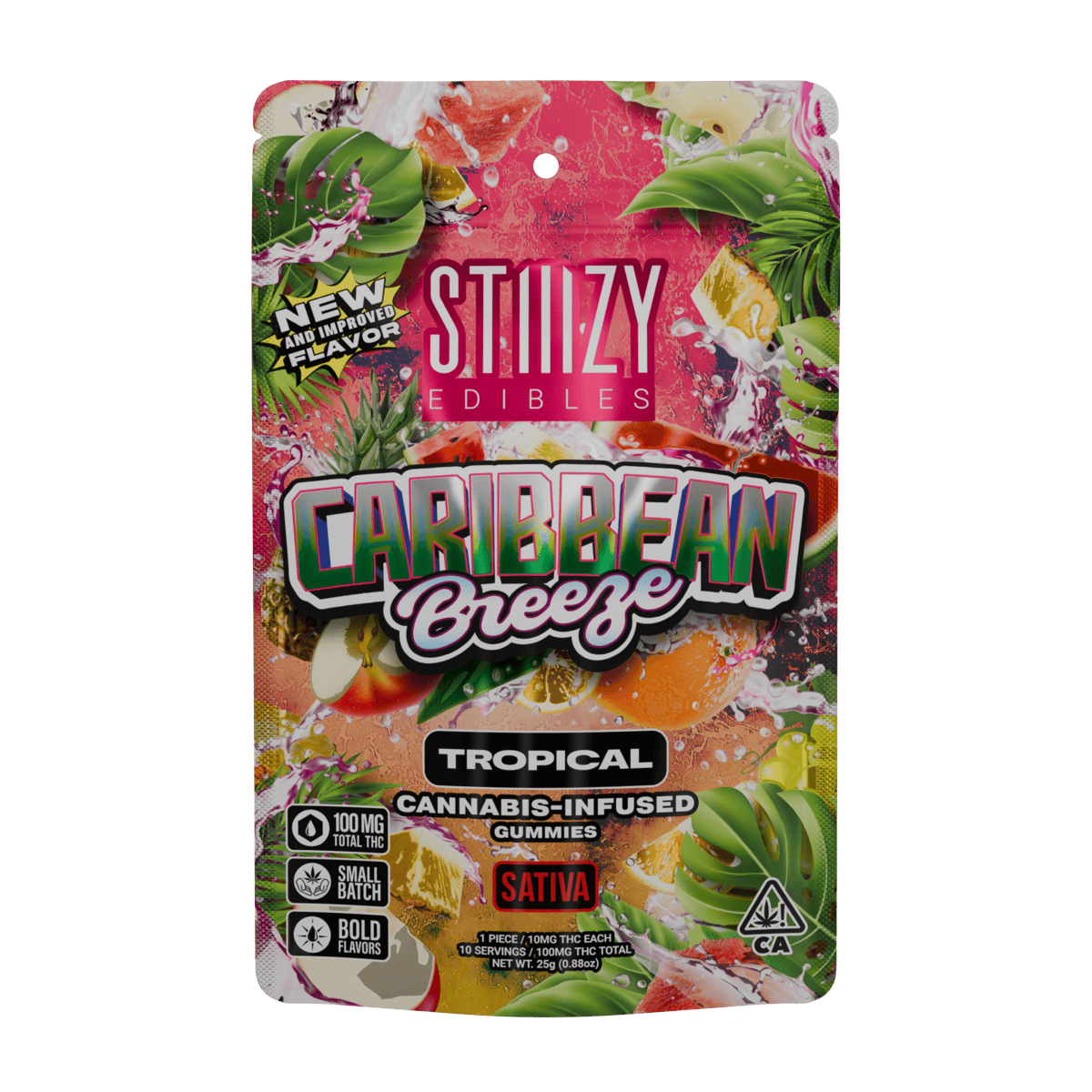 CARIBBEAN BREEZE - 100MG TROPICAL EDIBLES