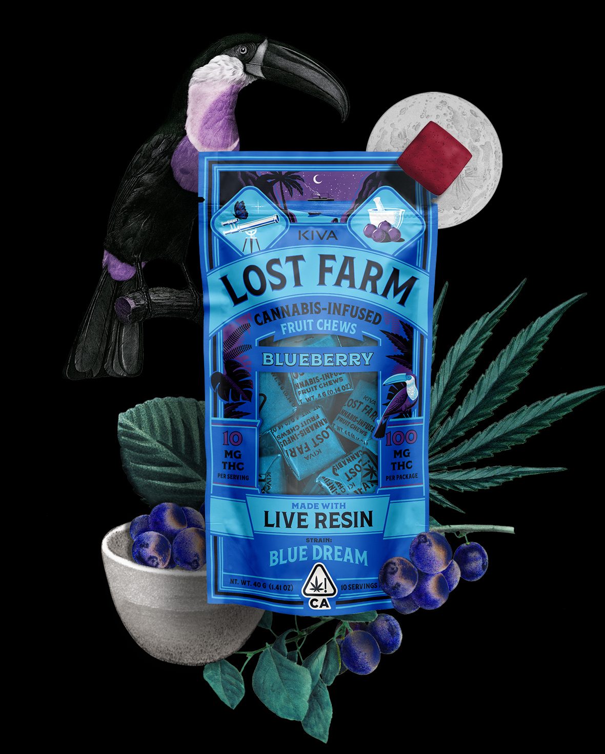 BLUEBERRY BLUE DREAM 100MG CHEWS