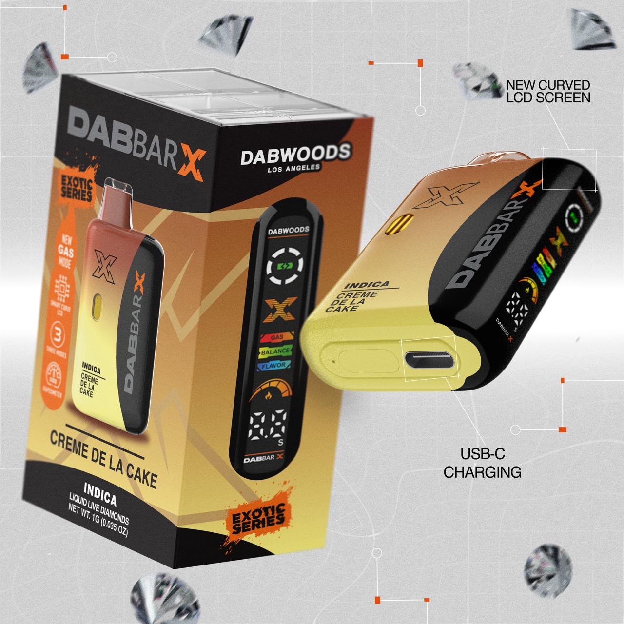 CREME DE LA CAKE 1G VAPE- DABBAR X LIQUID LIVE DIAMONDS
