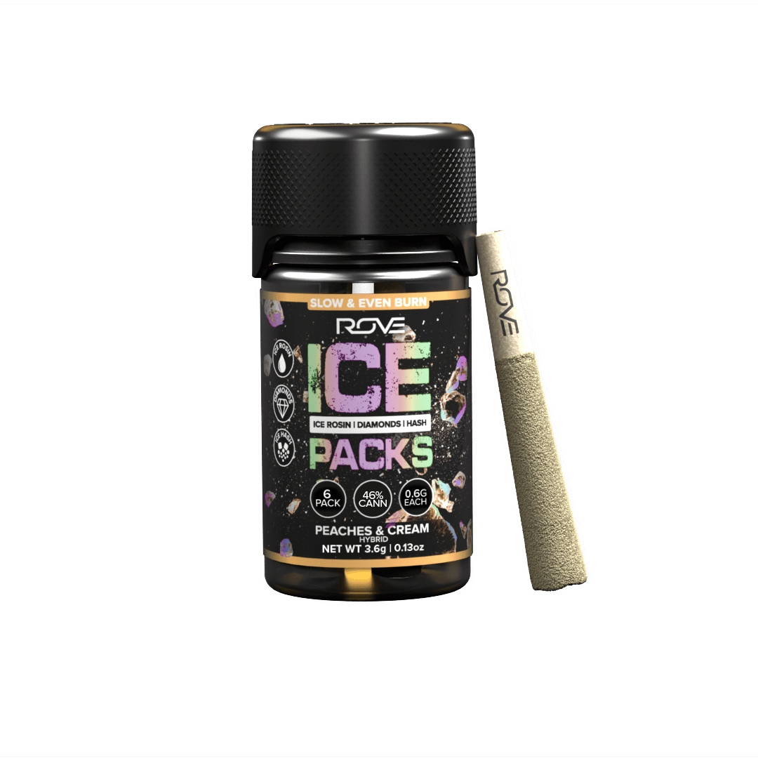 PEACHES & CREAM 3.6G ICE PACKS (ROSIN, HASH, AND DIAMONDS)