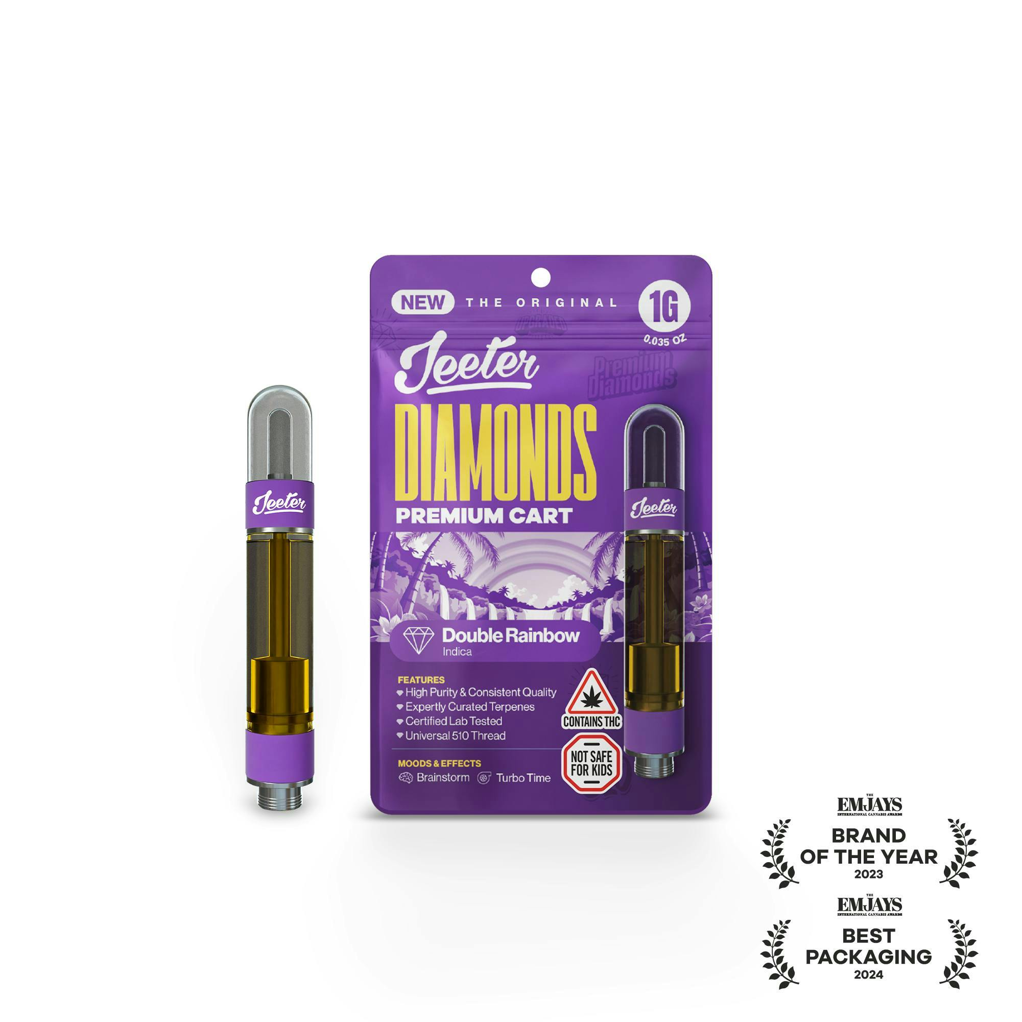 DOUBLE RAINBOW 1G CART DIAMONDS