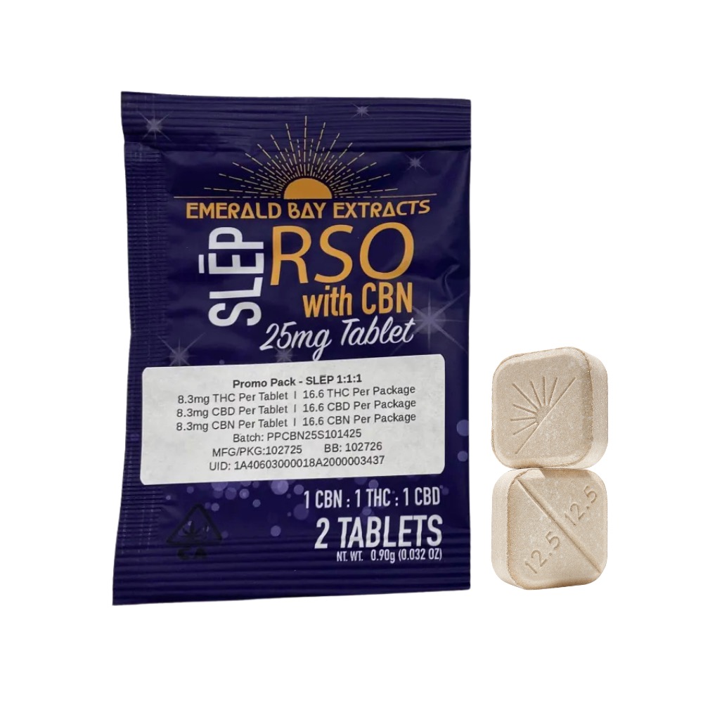 SLEEP 50MG SINGLE PACK TABLET 1:1:1 THC TO CBD TO CBN | RSO | SLEEP
