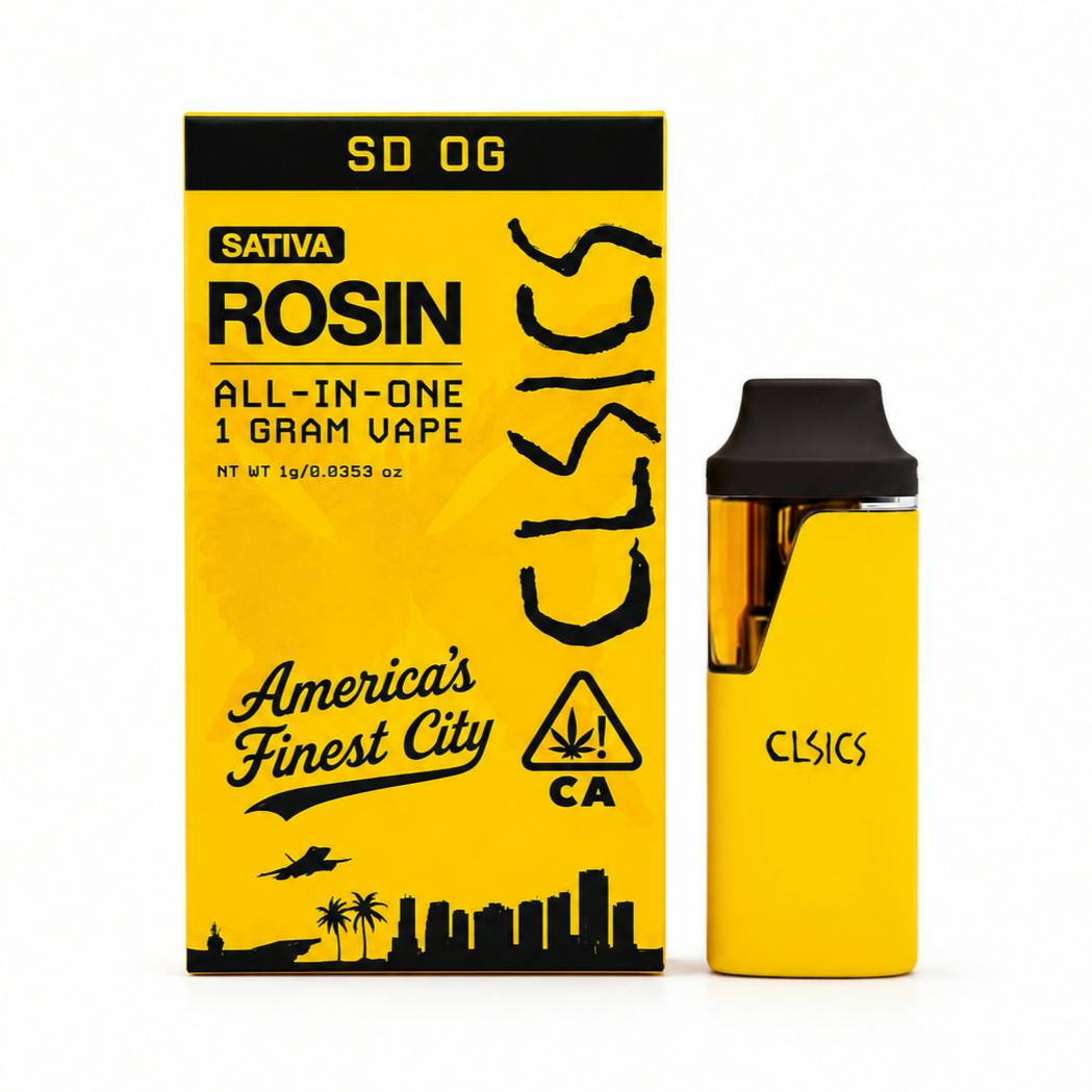 SD OG - LIVE ROSIN ALL IN ONE VAPE 1G