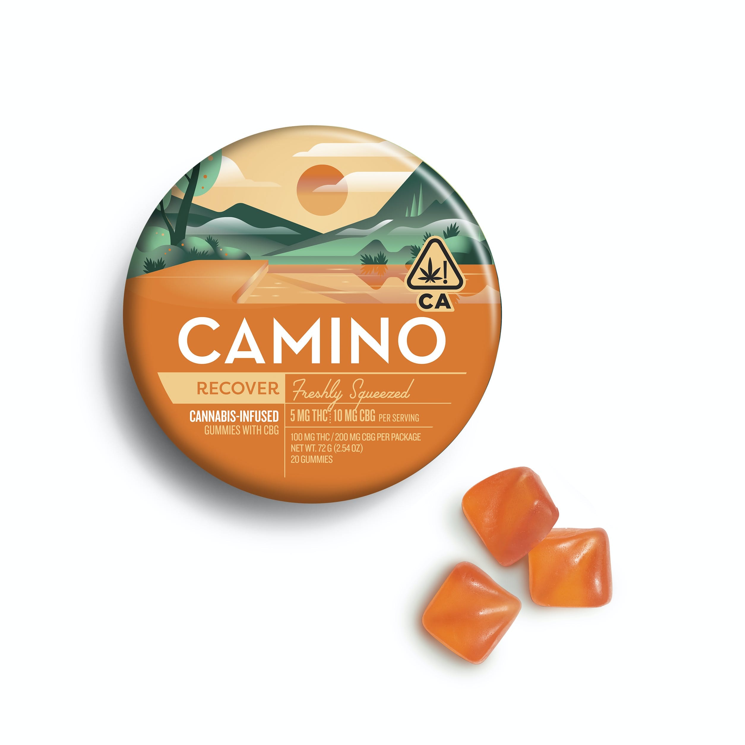 FRESHLY SQUEEZED "RECOVER" CBG GUMMIES CAMINO