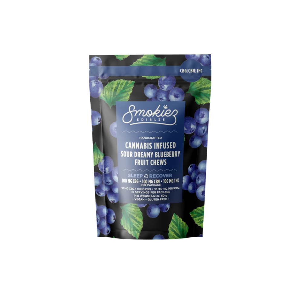 BLUEBERRY 100MG CHEW CBN