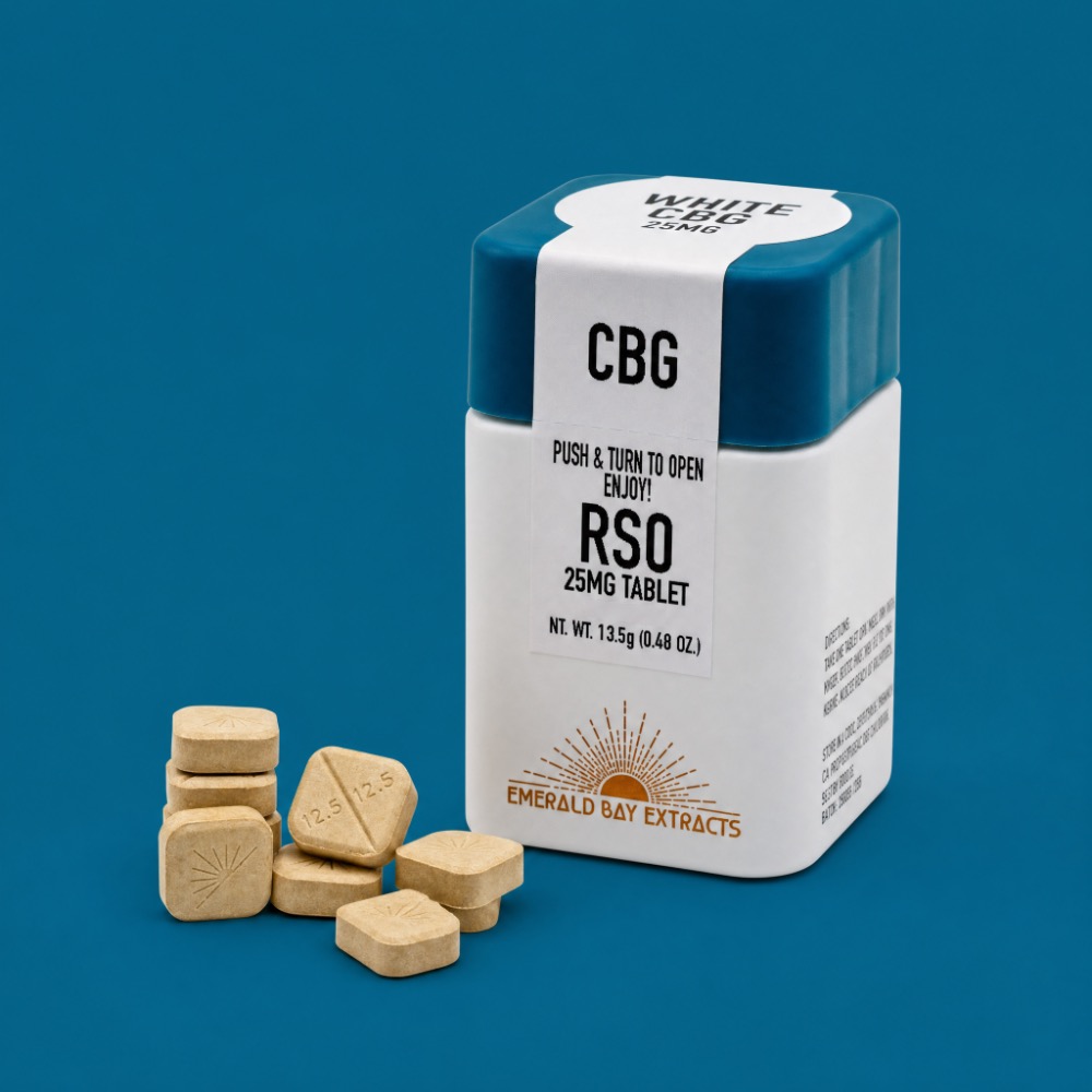 WHITE CBG 1000MG RSO TABLET CBG