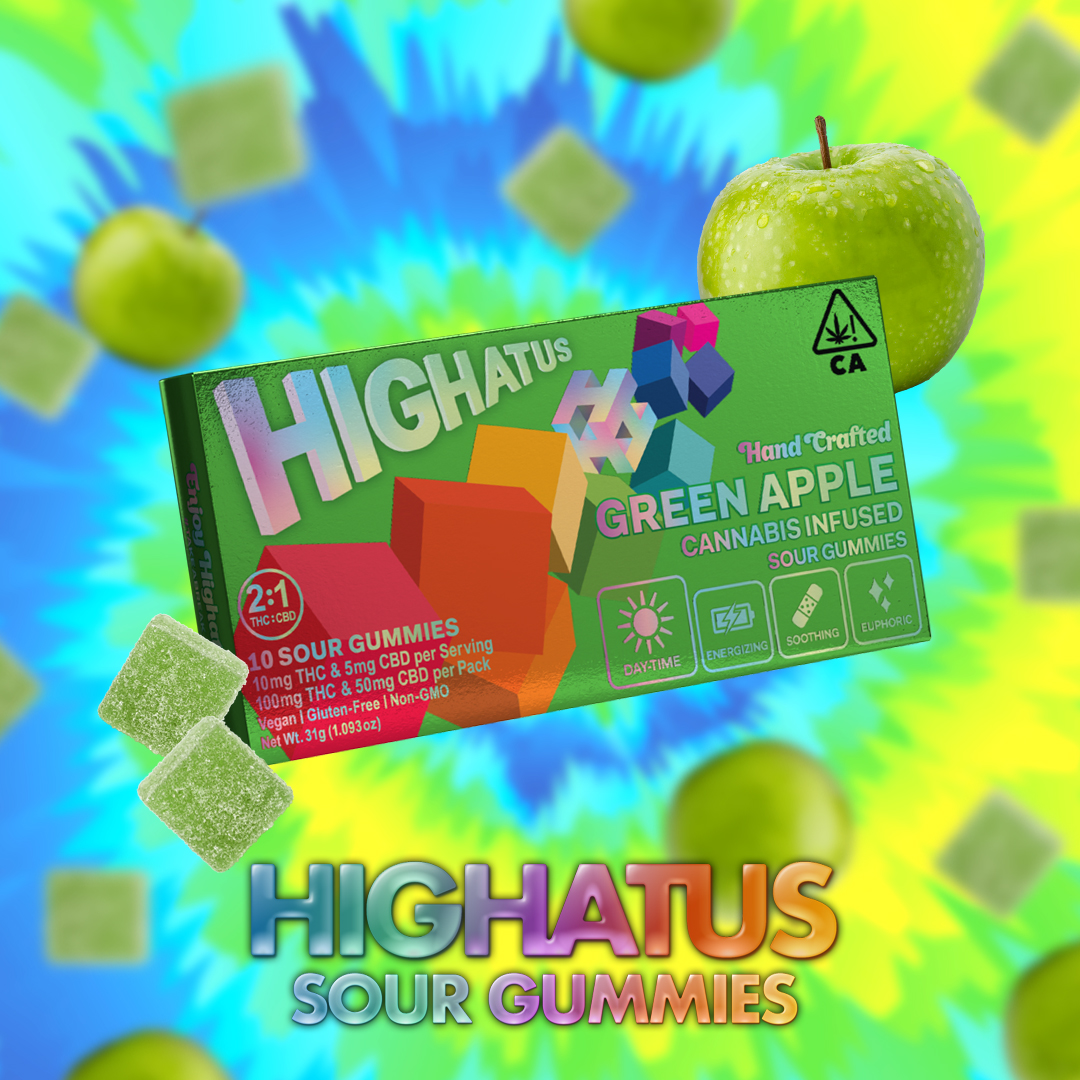 GREEN APPLE CBD SOUR GUMMIES HIGHATUS