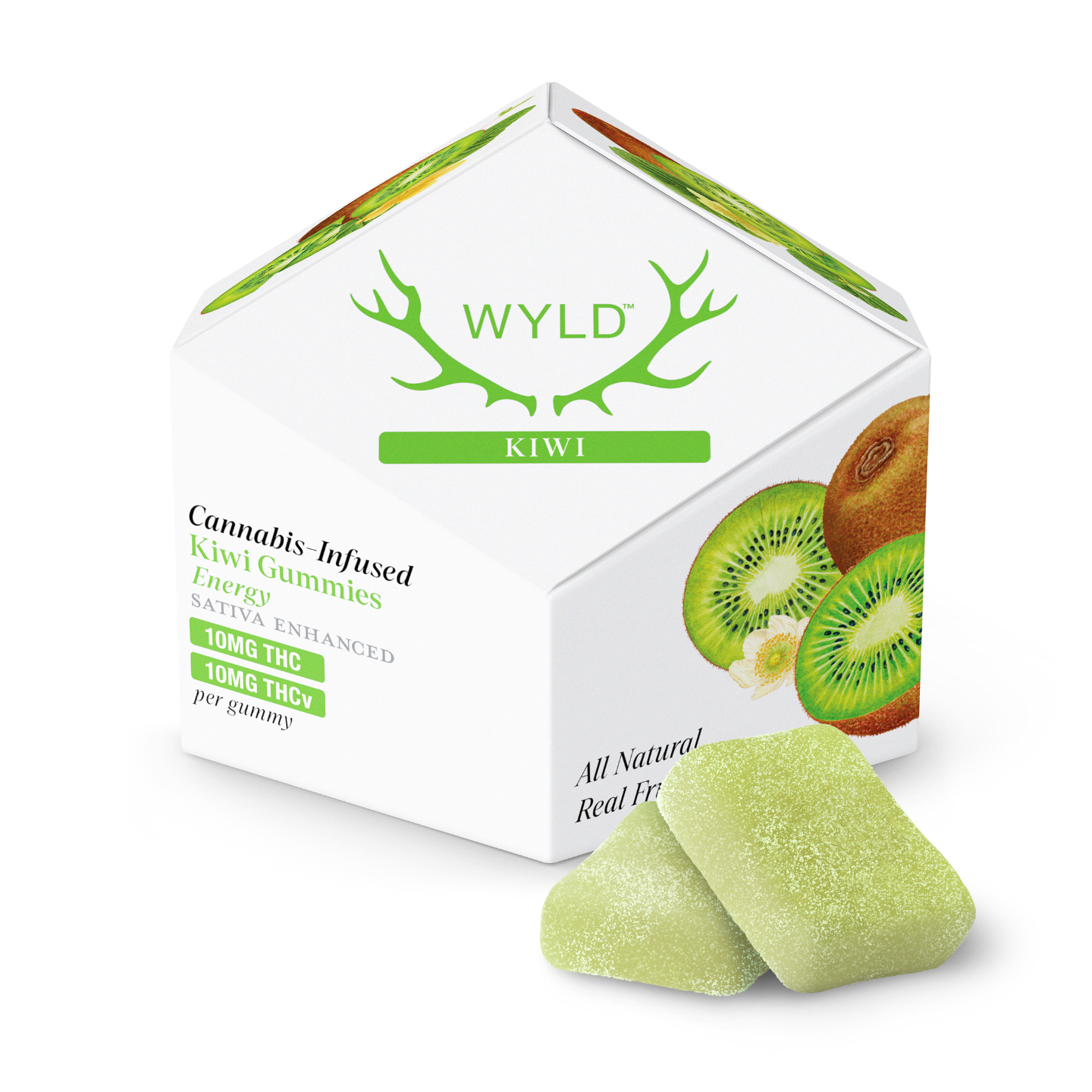 KIWI 1:1 THCV + SATIVA ENHANCED GUMMIES | 100:100MG