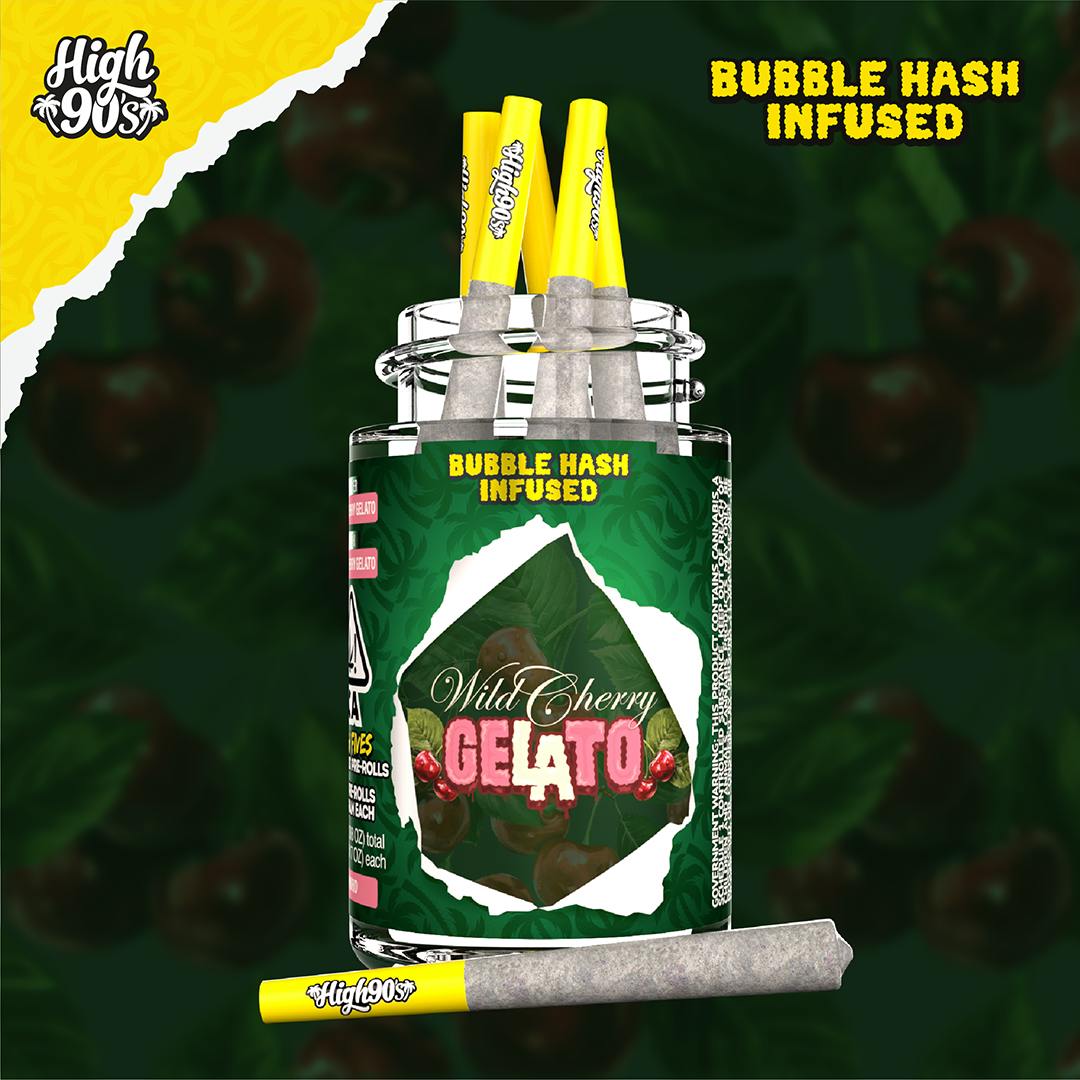 WILD CHERRY GELATO 2.5G HASH INFUSED PREROLLS