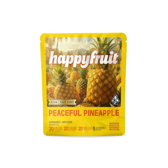 PEACEFUL PINEAPPLE 100MG ROSIN GUMMY