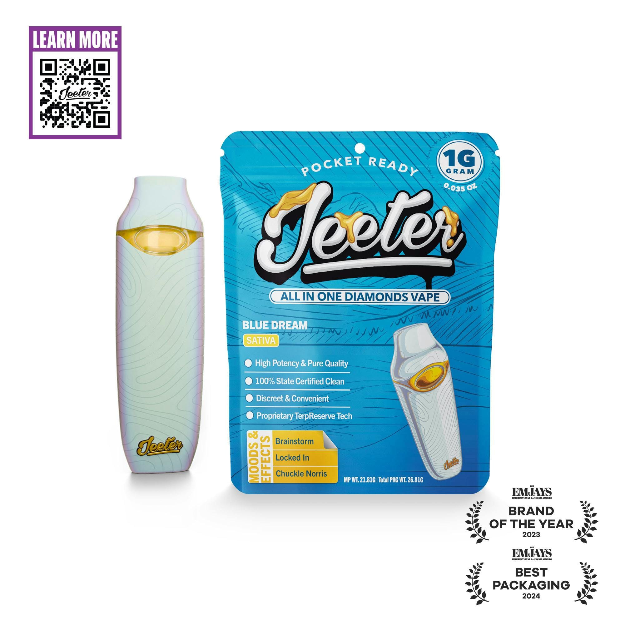 BLUE DREAM AIO LIQUID DIAMOND 1G VAPE CARTRIDGE