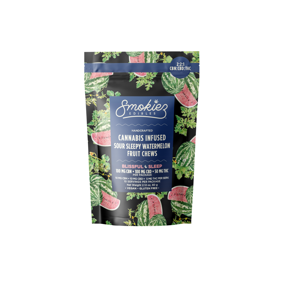 SOUR WATERMELON 100MG CHEW CBN
