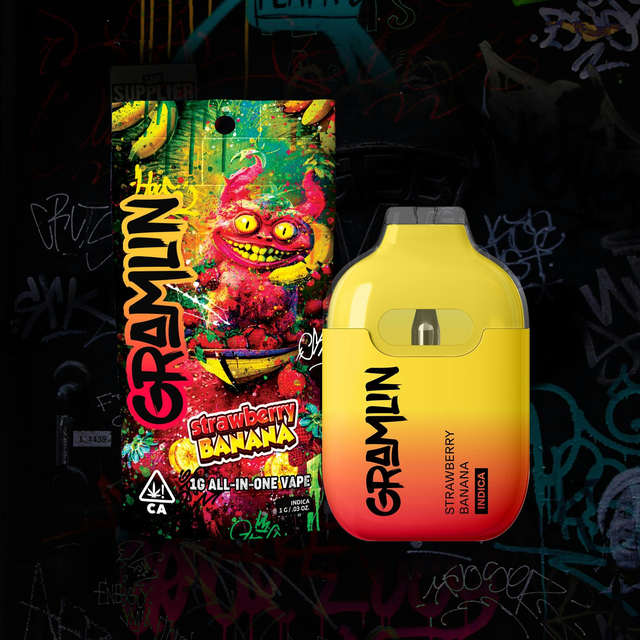 STRAWBERRY BANANA 1G ALL-IN-ONE VAPE